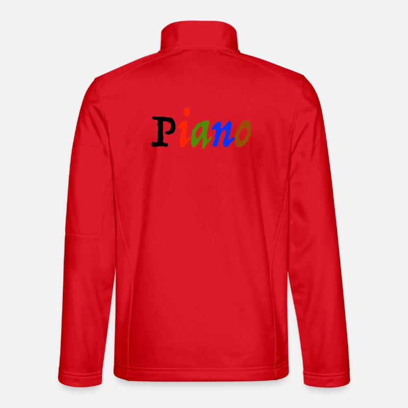 piano - Unisex Softshell Jacket - red