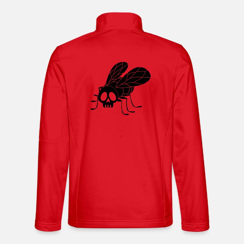Fly skull (black) Unisex Softshell Jacket