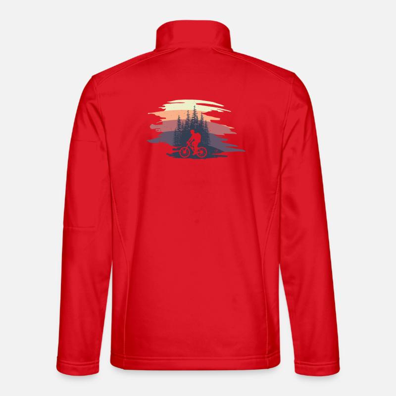 Mountainker in the forest - Unisex Softshell Jacket - red