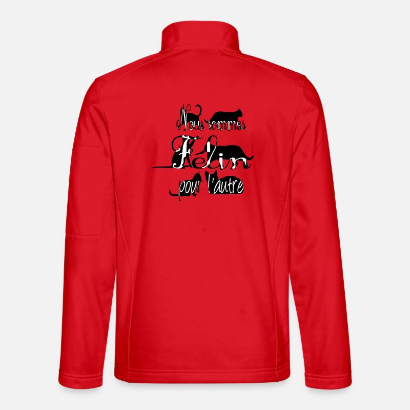 Katze - Unisex Softshelljacke - Rot