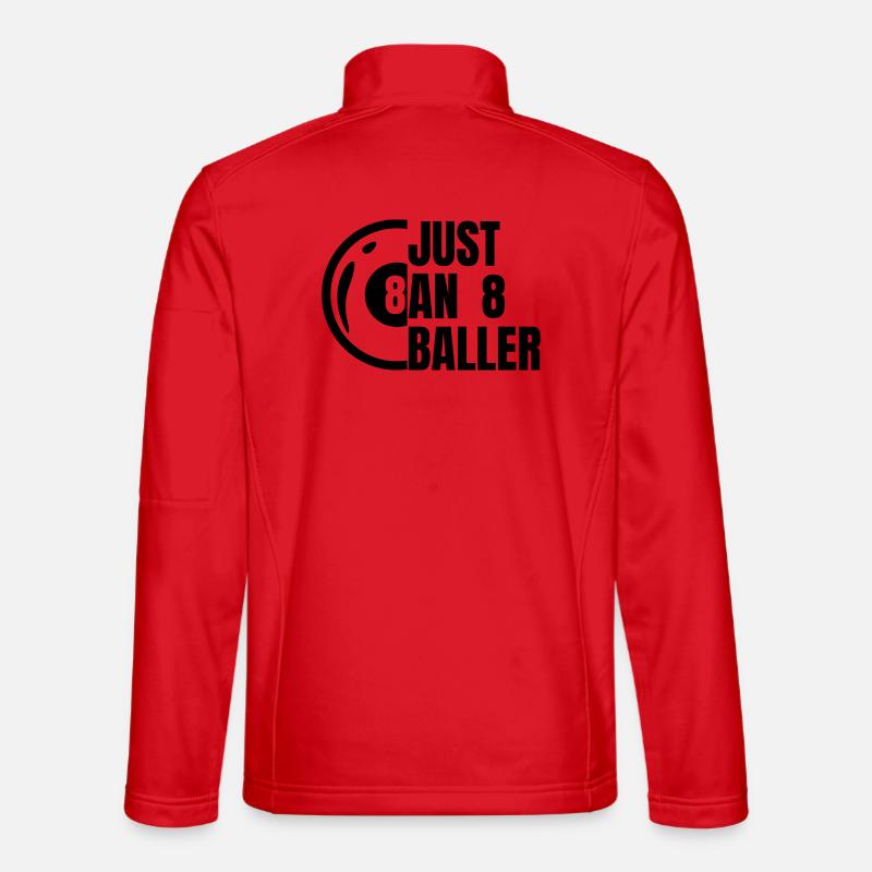 Only one 8-ball player - Unisex Softshell Jacket - red