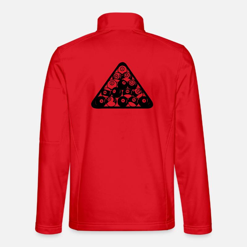 Triangle de billard - Veste en tissu softshell Unisexe - rouge