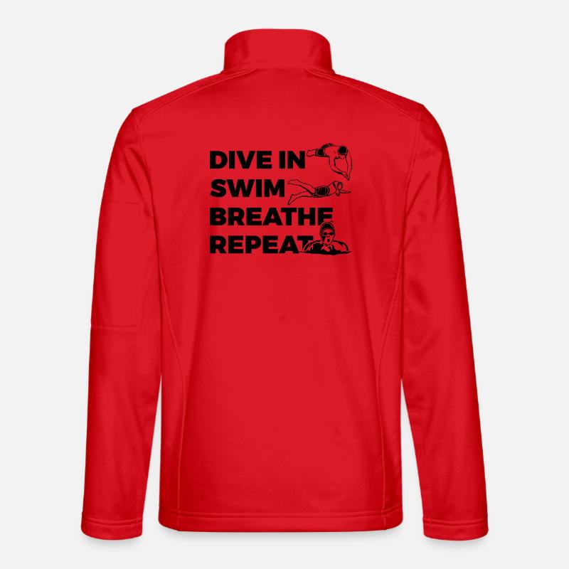 Swimming routine - Unisex Softshell Jacket - red
