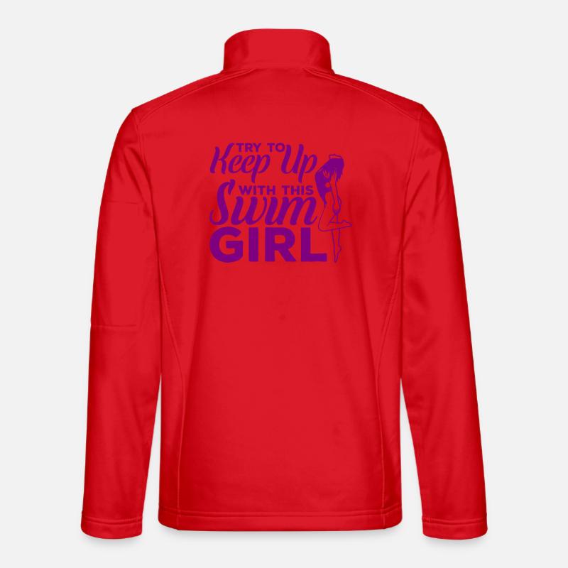 Mädchen Schwimmer - Unisex Softshelljacke - Rot