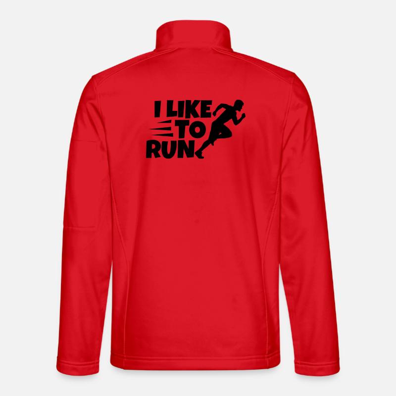 Ich laufe gerne - Unisex Softshelljacke - Rot