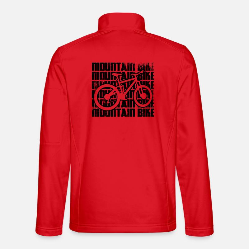 Mountainbike - Unisex Softshelljacke - Rot