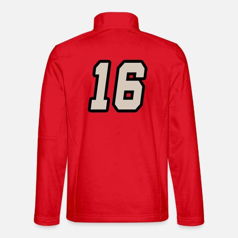 Nummer sechzehn 16 - Unisex Softshelljacke - Rot