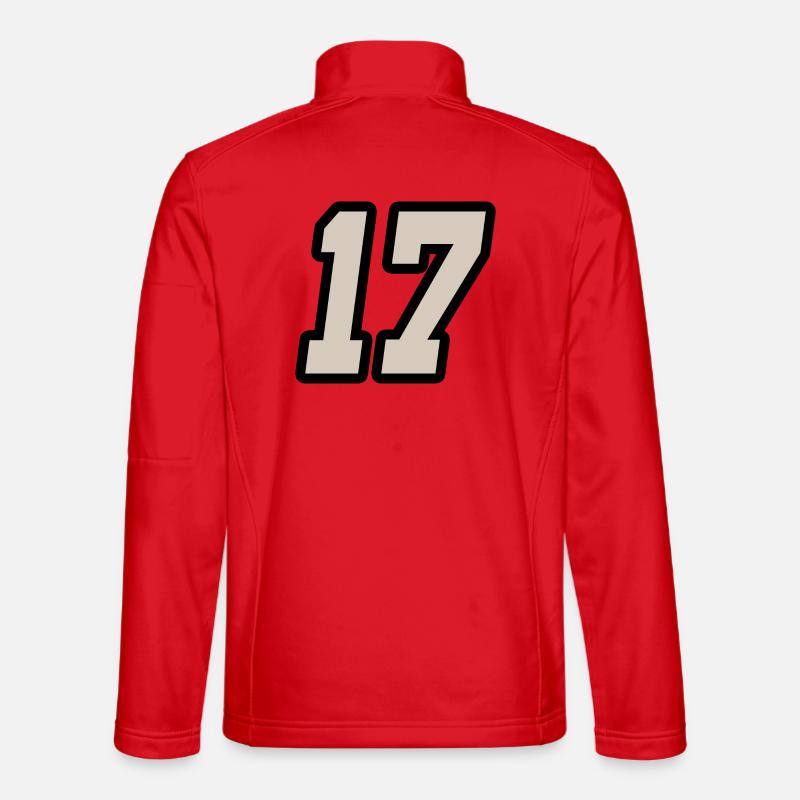 Nummer siebzehn 17 - Unisex Softshelljacke - Rot