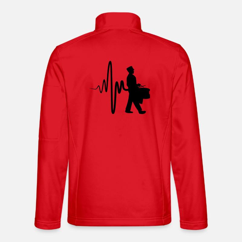 Schnarrtrommler - Unisex Softshelljacke - Rot