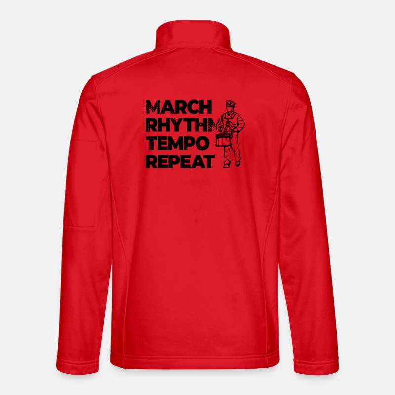 Trommler Motivation - Unisex Softshelljacke - Rot