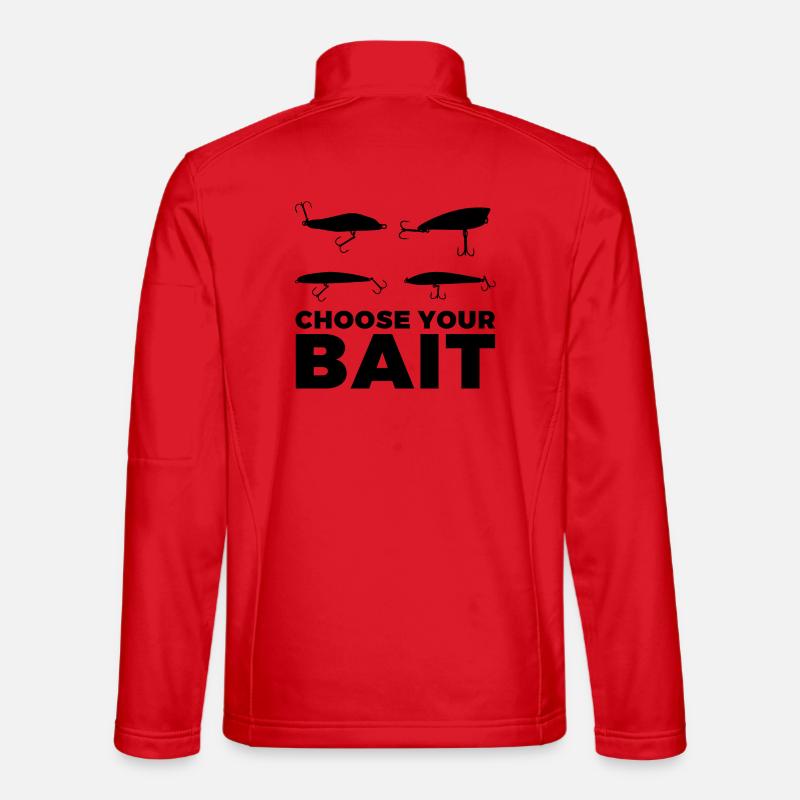 Fishing bait - Unisex Softshell Jacket - red