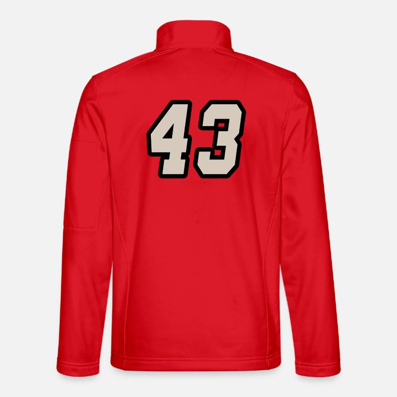 Nummer dreiundvierzig 43 - Unisex Softshelljacke - Rot