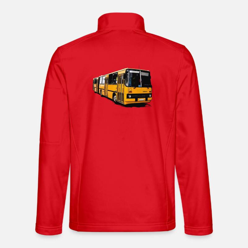 Yellow Ikarus Bus Z80 Unisex Softshell Jacket