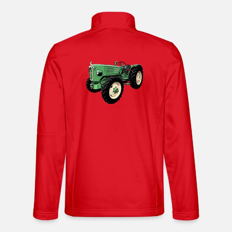 man Ackerdiesel Allrad 4N2 Traktor - Unisex Softshelljacke - Rot