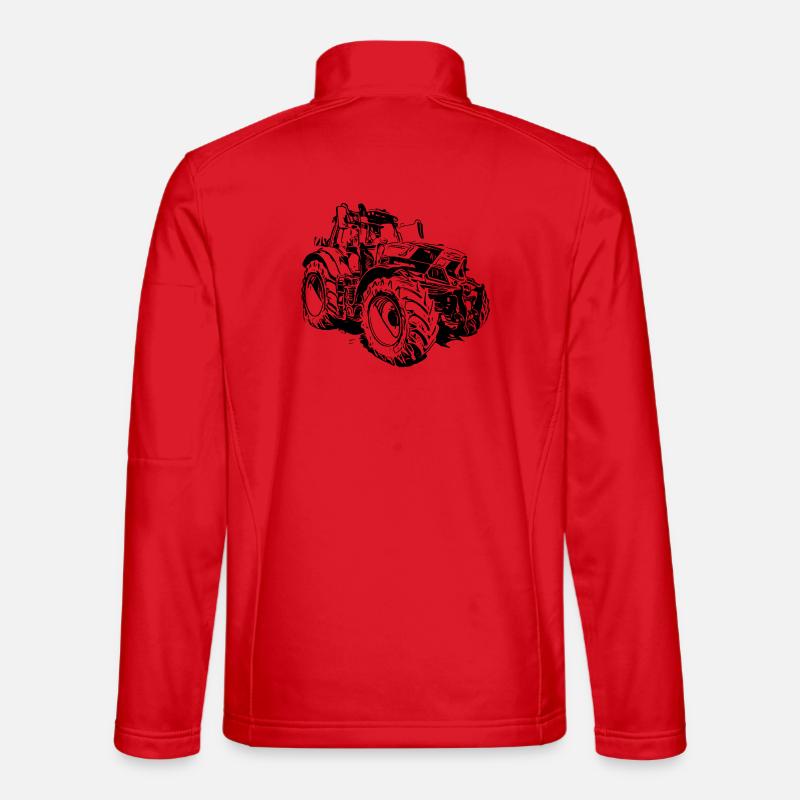 Traktor - Unisex Softshelljacke - Rot