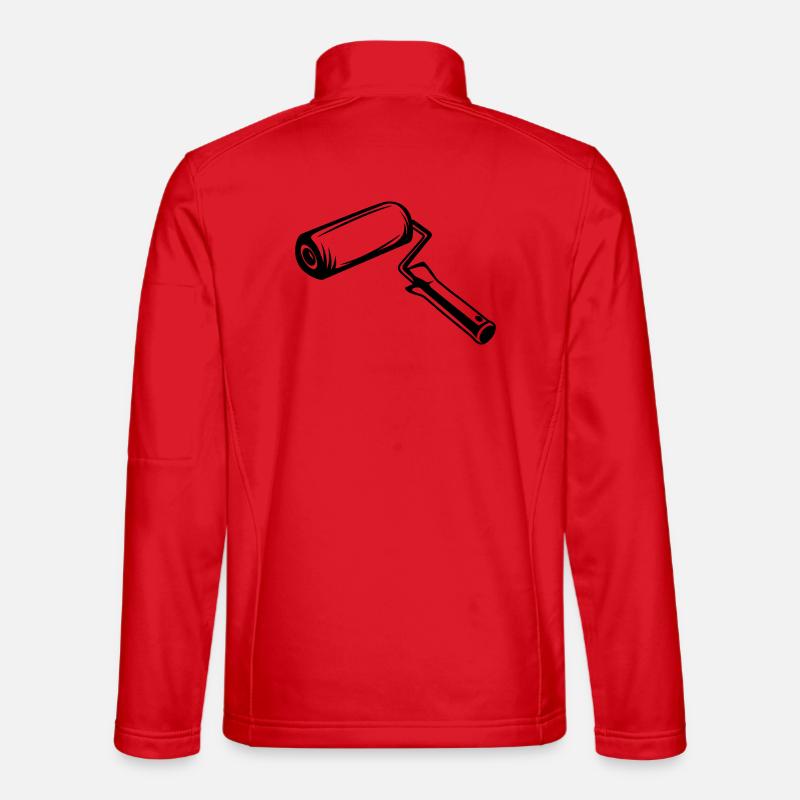 Painter's Roll Drawing Unisex Softshell Jacket