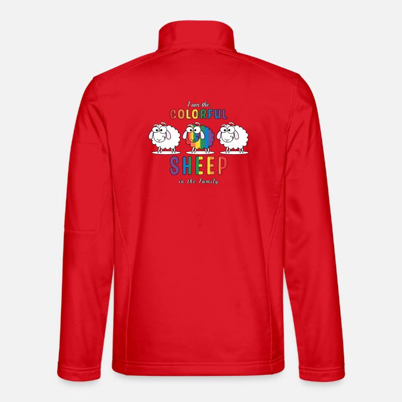 Das bunte Schaf - Unisex Softshelljacke - Rot