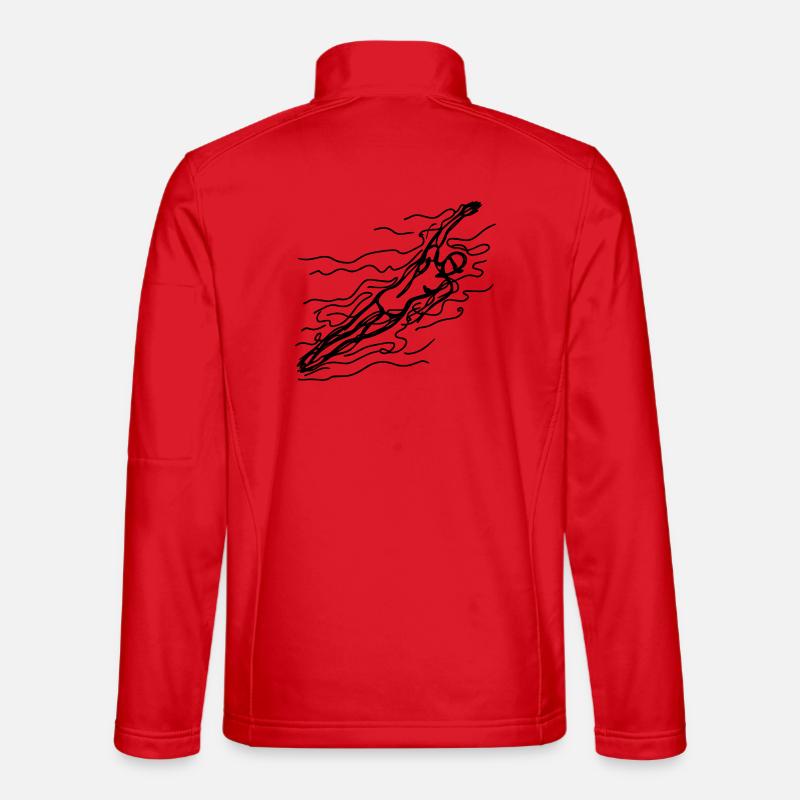 Float Sketch - Unisex Softshell Jacket - red
