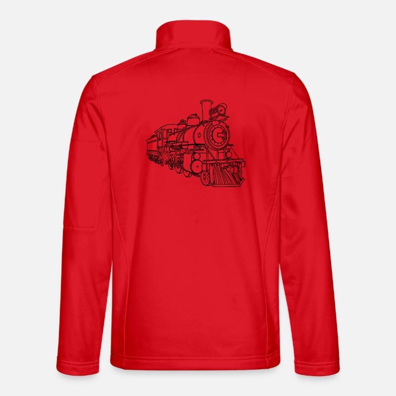Railway Line Sketch Unisex Softshell Jacket