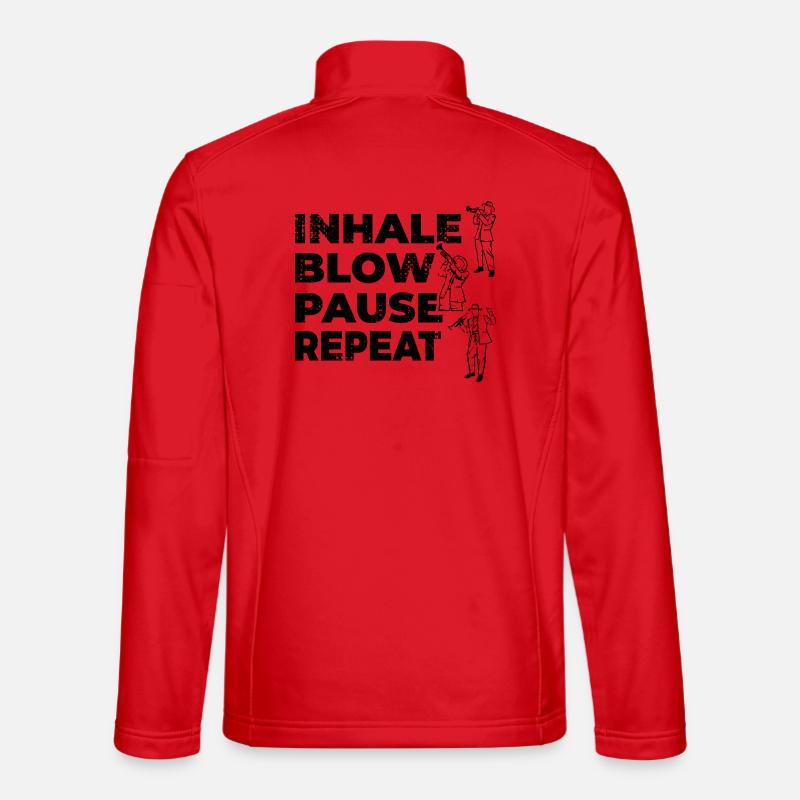 Trompetenmusik - Unisex Softshelljacke - Rot