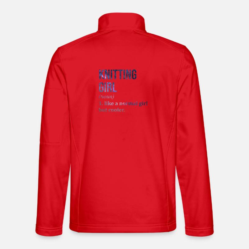 Stricken - Unisex Softshelljacke - Rot