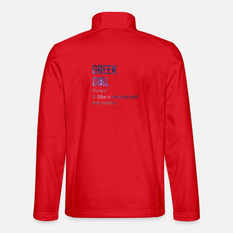 Greece - Unisex Softshell Jacket - red