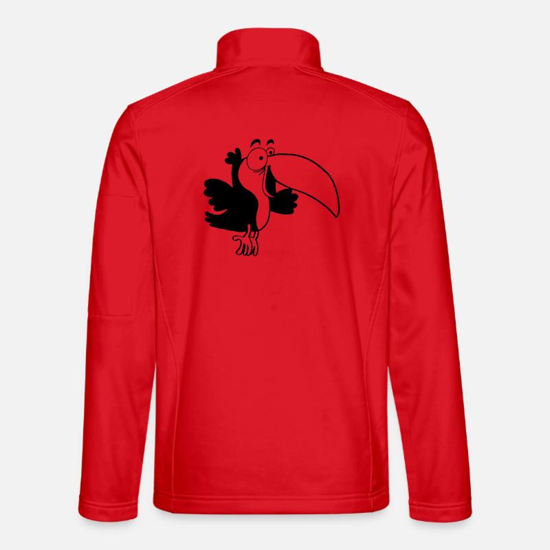 Tukan-Vogel Unisex Softshelljacke