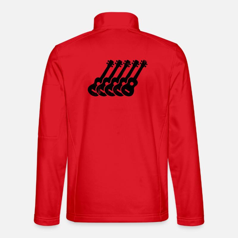 Ukulele Zeichnung Unisex Softshelljacke