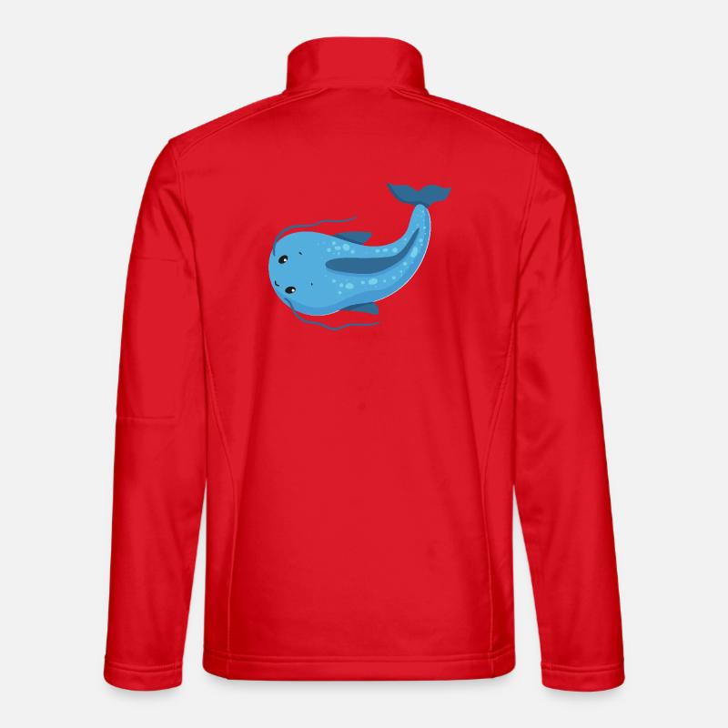 Distinctive catfish - Unisex Softshell Jacket - red