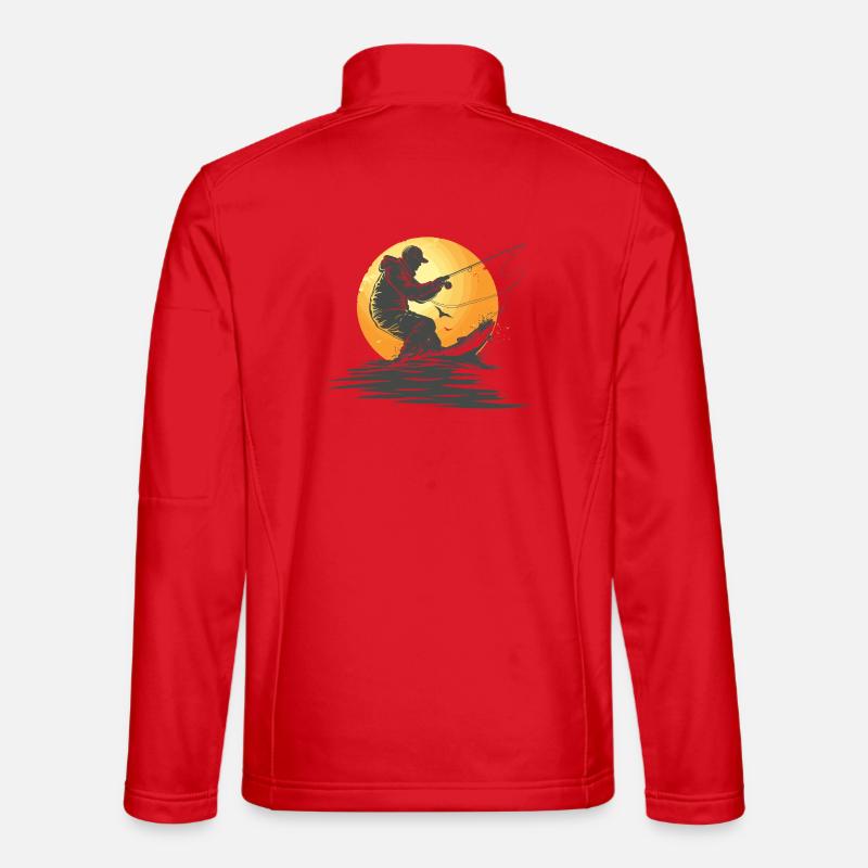 Pêche Veste en tissu softshell Unisexe