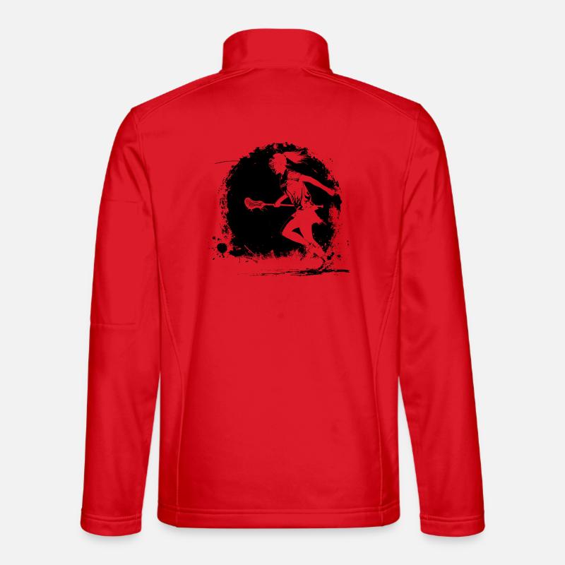 Lacrosse Spielerin - Unisex Softshelljacke - Rot
