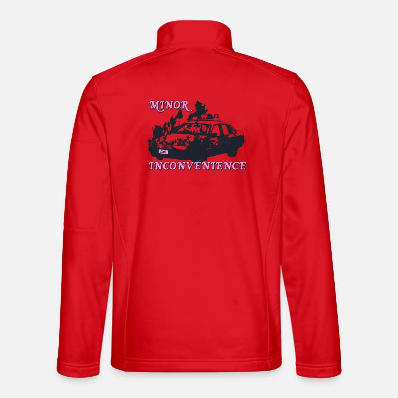 Minor Inconvenience Statement Design - Unisex Softshelljacke - Rot