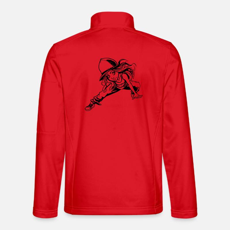 Breakdance Mädchen - Unisex Softshelljacke - Rot