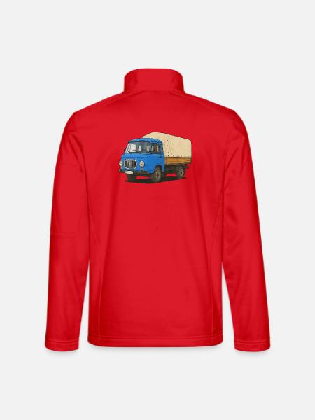 Plateau Est - Veste en tissu softshell Unisexe - rouge
