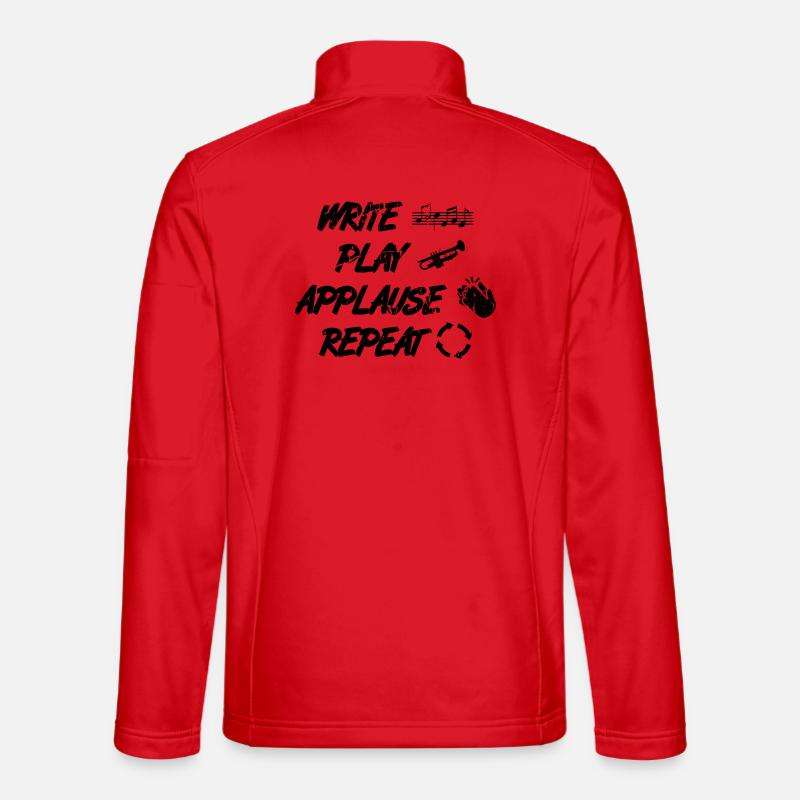 Trumpeter Saying - Unisex Softshell Jacket - red
