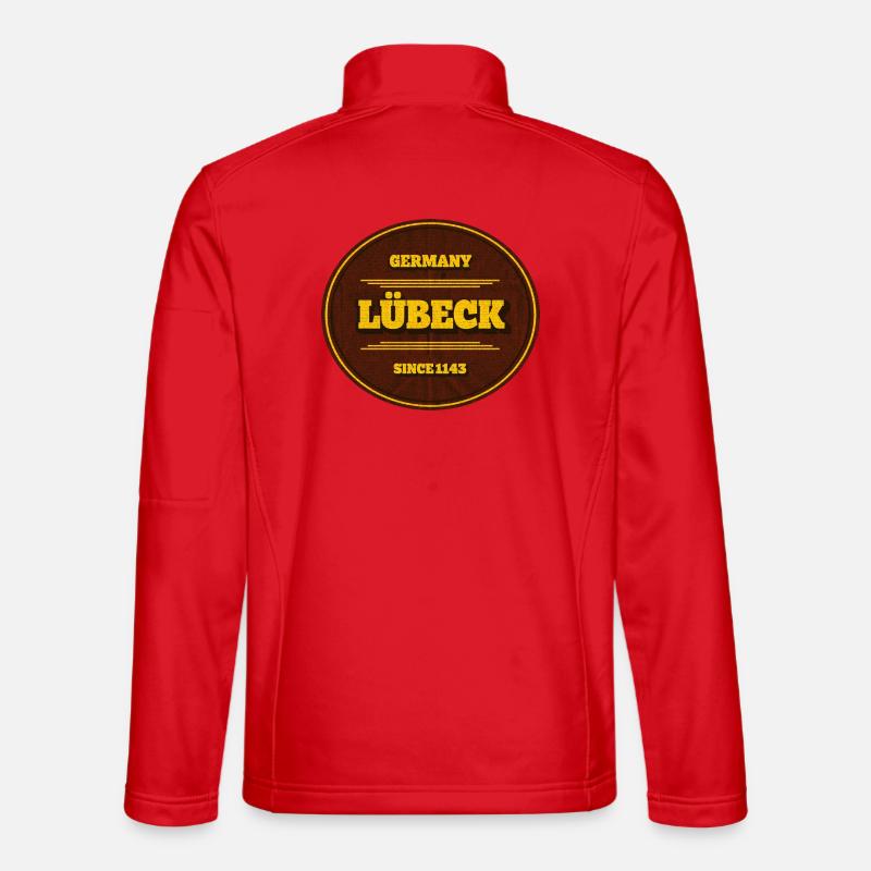 Lübeck Siegel Seit 1143 - Unisex Softshelljacke - Rot