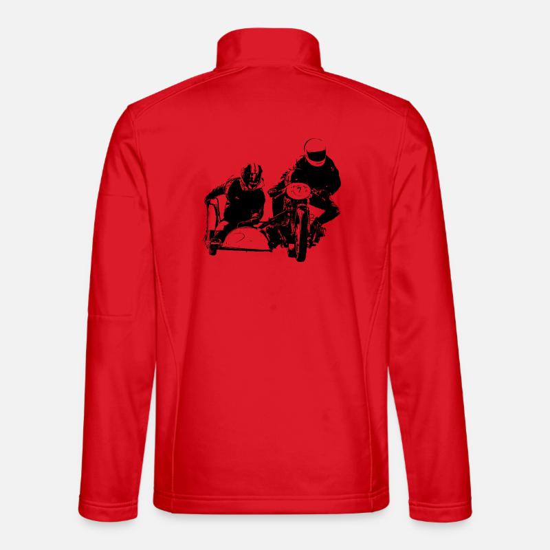 Motorcycle - Unisex Softshell Jacket - red