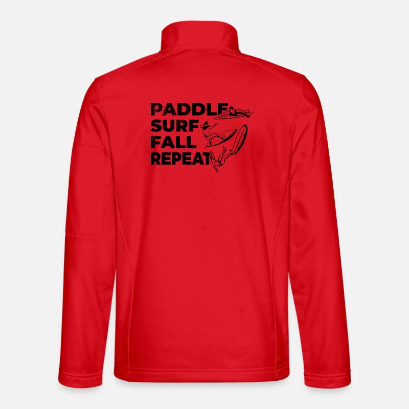 Funny surfer - Unisex Softshell Jacket - red