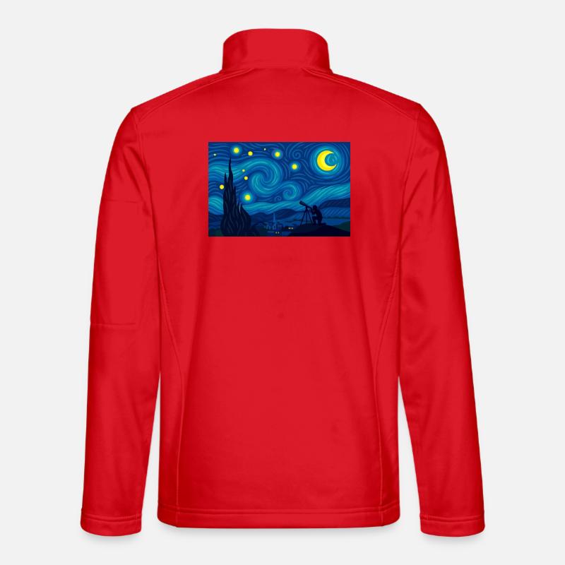 The Night (scrutinized) - Unisex Softshell Jacket - red