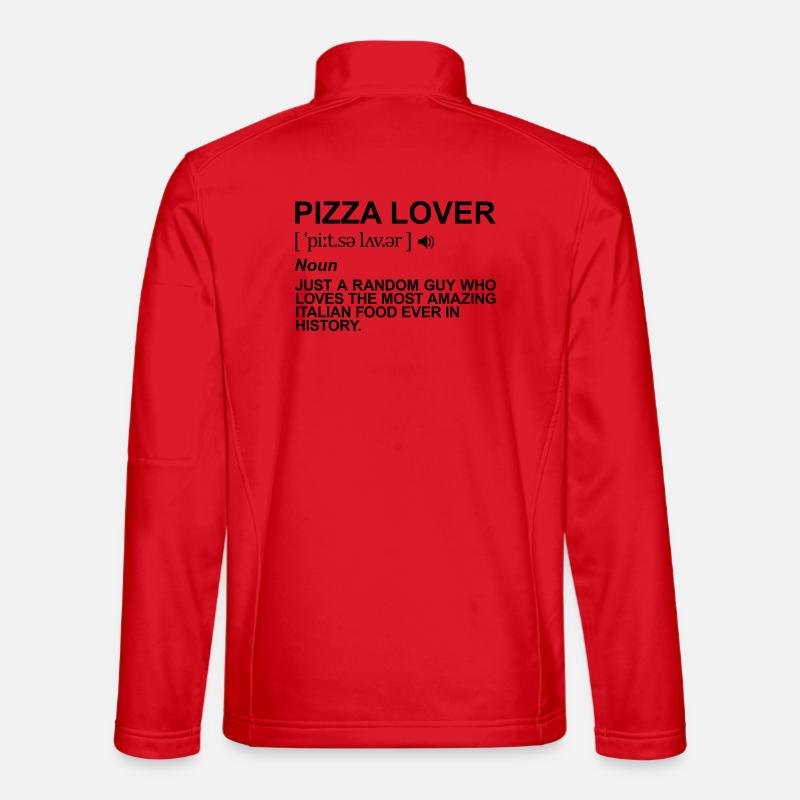 Pizza Lover Meaning - Unisex Softshell Jacket - red