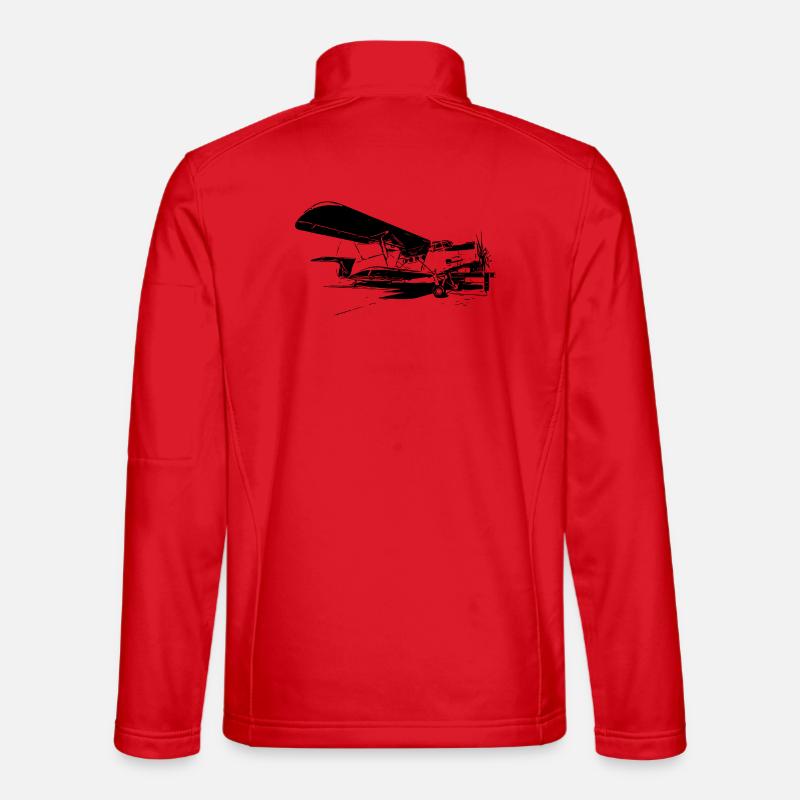 Puissance du géant du ciel - Veste en tissu softshell Unisexe - rouge