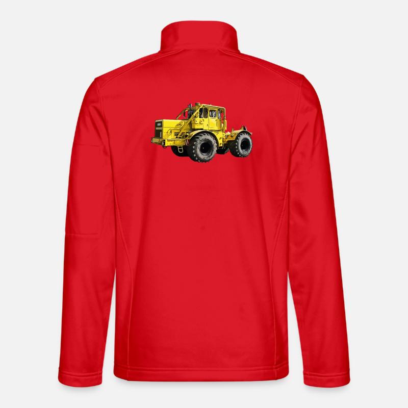 Yellow Power Machine K700 Tractor Unisex Softshell Jacket