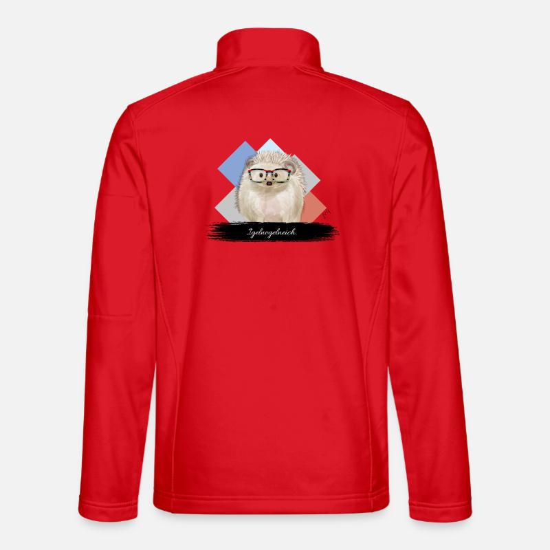 JvG Igel "Igelnogelneich" - Unisex Softshelljacke - Rot