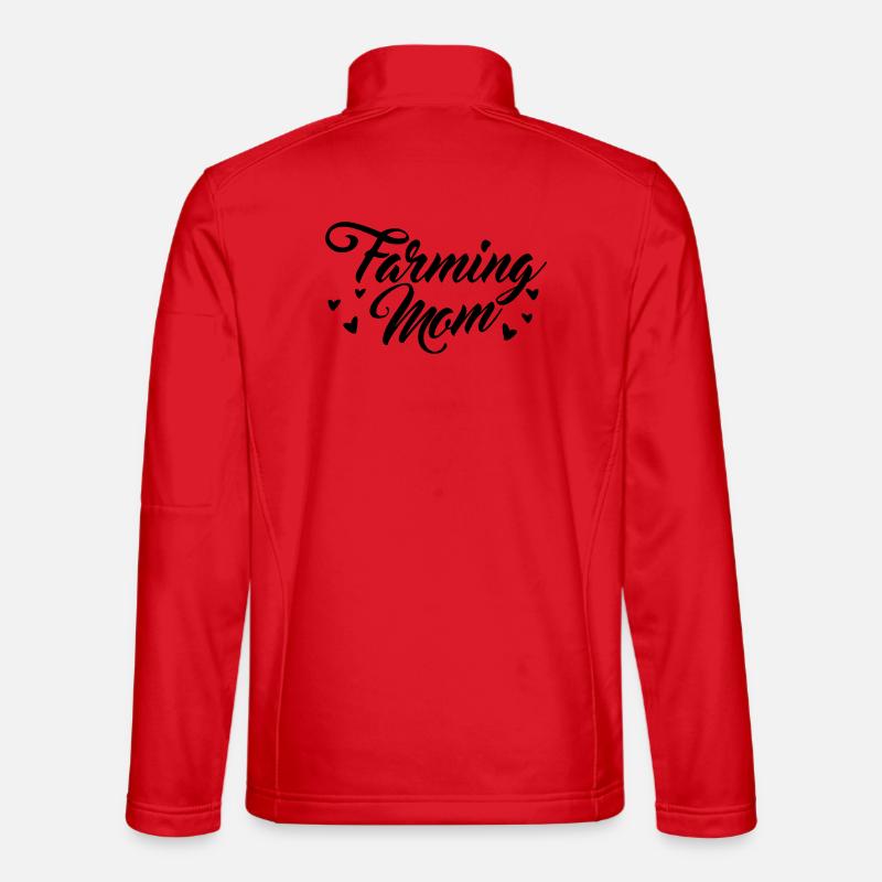 Bauernhof Mutter - Unisex Softshelljacke - Rot