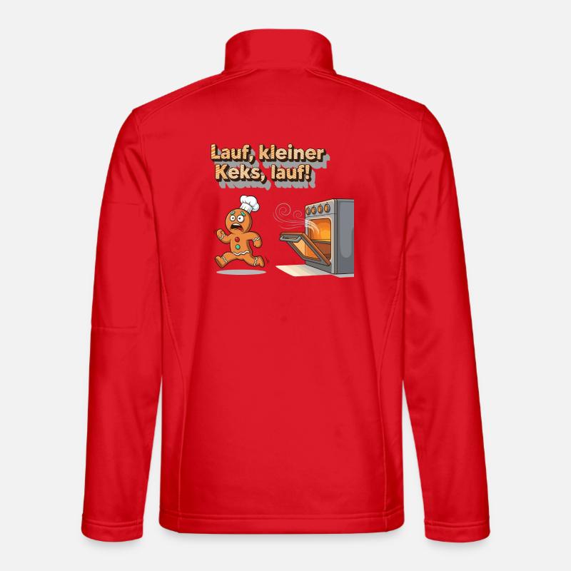 Cours, petit biscuit, cours ! Veste en tissu softshell Unisexe