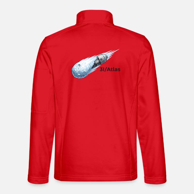 Vol d'une comète dans l'espace Veste en tissu softshell Unisexe