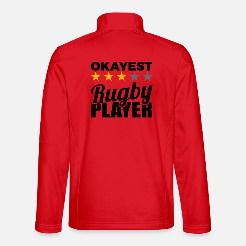 Rugby Spieler - Unisex Softshelljacke - Rot
