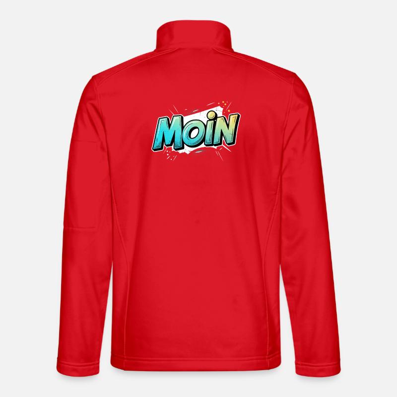 Comic Pop Art Moin Design - Unisex Softshell Jacket - red