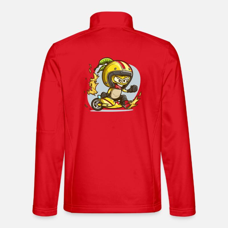 Yellow Ninja Motoaction - Unisex Softshell Jacket - red