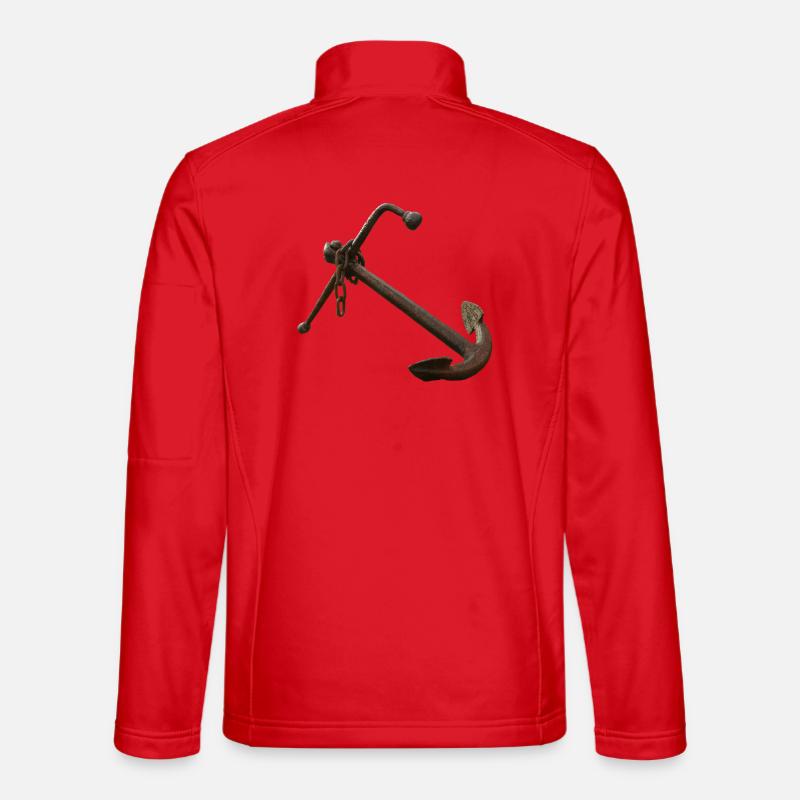 Verrosteter Anker Nautik - Unisex Softshelljacke - Rot